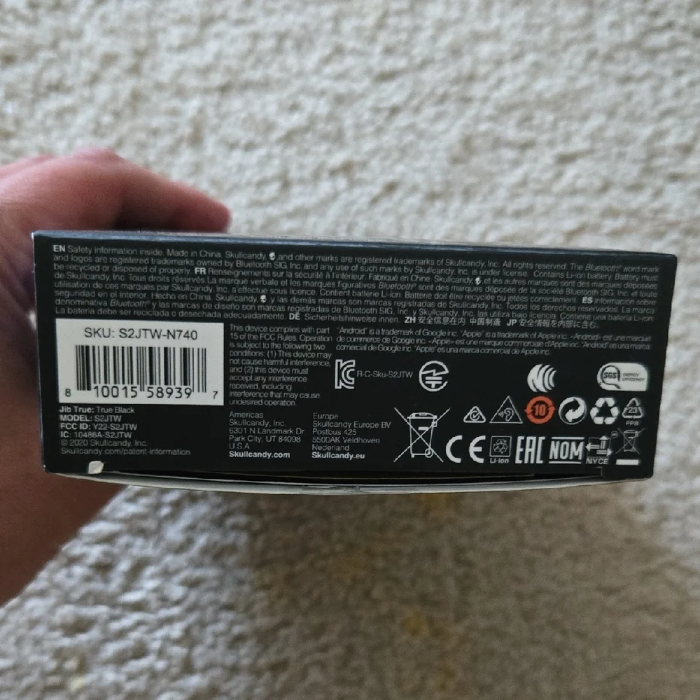 Skullcandy Black Wireless Headsets Essential